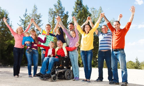 Diverse hands coming together in a gesture of unity and support, symbolizing community and connection